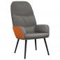 vidaXL Relaxsessel mit Hocker Hellgrau Stoff vidaXL Relaxsessel mit Hocker Hellgrau Stoff