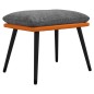 vidaXL Relaxsessel mit Hocker Hellgrau Stoff vidaXL Relaxsessel mit Hocker Hellgrau Stoff