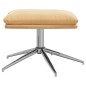 vidaXL Relaxsessel mit Hocker Cremeweiß Wildleder-Optik vidaXL Relaxsessel mit Hocker Cremeweiß Wildleder-Optik