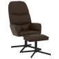 vidaXL Relaxsessel mit Hocker Braun Kunstleder vidaXL Relaxsessel mit Hocker Braun Kunstleder