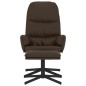 vidaXL Relaxsessel mit Hocker Braun Kunstleder vidaXL Relaxsessel mit Hocker Braun Kunstleder