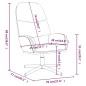 vidaXL Relaxsessel mit Hocker Braun Kunstleder vidaXL Relaxsessel mit Hocker Braun Kunstleder