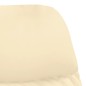 vidaXL Relaxsessel mit Hocker Cremeweiß Kunstleder vidaXL Relaxsessel mit Hocker Cremeweiß Kunstleder