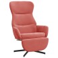 vidaXL Relaxsessel mit Fußstütze Rosa Samt vidaXL Relaxsessel mit Fußstütze Rosa Samt