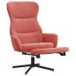 vidaXL Relaxsessel mit Fußstütze Rosa Samt vidaXL Relaxsessel mit Fußstütze Rosa Samt
