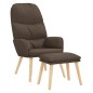 vidaXL Relaxsessel mit Hocker Taupe Stoff vidaXL Relaxsessel mit Hocker Taupe Stoff