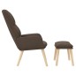 vidaXL Relaxsessel mit Hocker Taupe Stoff vidaXL Relaxsessel mit Hocker Taupe Stoff