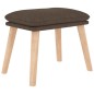 vidaXL Relaxsessel mit Hocker Taupe Stoff vidaXL Relaxsessel mit Hocker Taupe Stoff