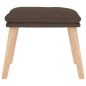 vidaXL Relaxsessel mit Hocker Taupe Stoff vidaXL Relaxsessel mit Hocker Taupe Stoff