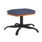 vidaXL Relaxsessel mit Hocker Blau Stoff vidaXL Relaxsessel mit Hocker Blau Stoff