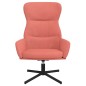 vidaXL Relaxsessel mit Hocker Rosa Samt vidaXL Relaxsessel mit Hocker Rosa Samt
