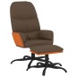 vidaXL Relaxsessel mit Hocker Braun Stoff vidaXL Relaxsessel mit Hocker Braun Stoff