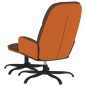 vidaXL Relaxsessel mit Hocker Braun Stoff vidaXL Relaxsessel mit Hocker Braun Stoff