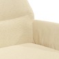 vidaXL Relaxsessel mit Fußstütze Creme Stoff vidaXL Relaxsessel mit Fußstütze Creme Stoff