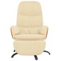vidaXL Relaxsessel mit Fußstütze Creme Stoff vidaXL Relaxsessel mit Fußstütze Creme Stoff