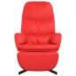 vidaXL Relaxsessel mit Fußstütze Rot Kunstleder vidaXL Relaxsessel mit Fußstütze Rot Kunstleder
