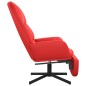 vidaXL Relaxsessel mit Fußstütze Rot Kunstleder vidaXL Relaxsessel mit Fußstütze Rot Kunstleder