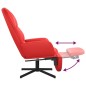 vidaXL Relaxsessel mit Fußstütze Rot Kunstleder vidaXL Relaxsessel mit Fußstütze Rot Kunstleder