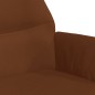 vidaXL Relaxsessel mit Hocker Braun Mikrofasergewebe vidaXL Relaxsessel mit Hocker Braun Mikrofasergewebe