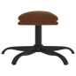 vidaXL Relaxsessel mit Hocker Braun Mikrofasergewebe vidaXL Relaxsessel mit Hocker Braun Mikrofasergewebe