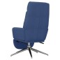 vidaXL Relaxsessel mit Fußstütze Blau Stoff vidaXL Relaxsessel mit Fußstütze Blau Stoff