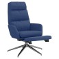 vidaXL Relaxsessel mit Fußstütze Blau Stoff vidaXL Relaxsessel mit Fußstütze Blau Stoff