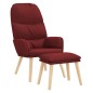 vidaXL Relaxsessel mit Hocker Weinrot Stoff vidaXL Relaxsessel mit Hocker Weinrot Stoff