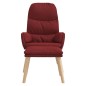 vidaXL Relaxsessel mit Hocker Weinrot Stoff vidaXL Relaxsessel mit Hocker Weinrot Stoff
