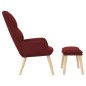 vidaXL Relaxsessel mit Hocker Weinrot Stoff vidaXL Relaxsessel mit Hocker Weinrot Stoff