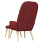 vidaXL Relaxsessel mit Hocker Weinrot Stoff vidaXL Relaxsessel mit Hocker Weinrot Stoff