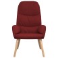 vidaXL Relaxsessel mit Hocker Weinrot Stoff vidaXL Relaxsessel mit Hocker Weinrot Stoff