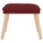 vidaXL Relaxsessel mit Hocker Weinrot Stoff vidaXL Relaxsessel mit Hocker Weinrot Stoff