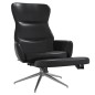 vidaXL Relaxsessel mit Fußstütze Glänzend Schwarz Kunstleder vidaXL Relaxsessel mit Fußstütze Glänzend Schwarz Kunstleder
