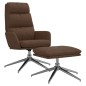vidaXL Relaxsessel mit Hocker Braun Stoff vidaXL Relaxsessel mit Hocker Braun Stoff