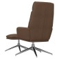 vidaXL Relaxsessel mit Hocker Braun Stoff vidaXL Relaxsessel mit Hocker Braun Stoff