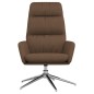 vidaXL Relaxsessel mit Hocker Braun Stoff vidaXL Relaxsessel mit Hocker Braun Stoff