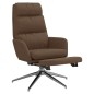 vidaXL Relaxsessel mit Fußstütze Braun Stoff vidaXL Relaxsessel mit Fußstütze Braun Stoff