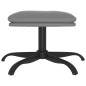 vidaXL Relaxsessel mit Hocker Grau Kunstleder vidaXL Relaxsessel mit Hocker Grau Kunstleder