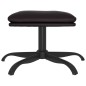 vidaXL Relaxsessel mit Hocker Schwarz Kunstleder vidaXL Relaxsessel mit Hocker Schwarz Kunstleder
