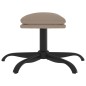 vidaXL Relaxsessel mit Hocker Hellgrau Mikrofasergewebe vidaXL Relaxsessel mit Hocker Hellgrau Mikrofasergewebe