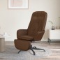vidaXL Relaxsessel mit Fußstütze Glänzend Braun Kunstleder vidaXL Relaxsessel mit Fußstütze Glänzend Braun Kunstleder