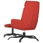 vidaXL Relaxsessel mit Hocker Weinrot Kunstleder vidaXL Relaxsessel mit Hocker Weinrot Kunstleder