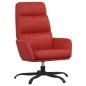vidaXL Relaxsessel mit Hocker Weinrot Kunstleder vidaXL Relaxsessel mit Hocker Weinrot Kunstleder