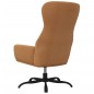 vidaXL Relaxsessel mit Hocker Taupe Mikrofasergewebe vidaXL Relaxsessel mit Hocker Taupe Mikrofasergewebe
