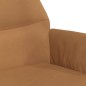 vidaXL Relaxsessel mit Hocker Taupe Mikrofasergewebe vidaXL Relaxsessel mit Hocker Taupe Mikrofasergewebe