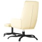 vidaXL Relaxsessel mit Hocker Creme Kunstleder vidaXL Relaxsessel mit Hocker Creme Kunstleder