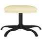 vidaXL Relaxsessel mit Hocker Creme Kunstleder vidaXL Relaxsessel mit Hocker Creme Kunstleder