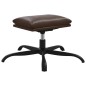vidaXL Relaxsessel mit Hocker Braun Kunstleder vidaXL Relaxsessel mit Hocker Braun Kunstleder