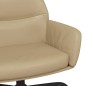 vidaXL Relaxsessel mit Hocker Cappuccino-Braun Kunstleder vidaXL Relaxsessel mit Hocker Cappuccino-Braun Kunstleder