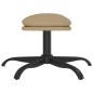vidaXL Relaxsessel mit Hocker Cappuccino-Braun Kunstleder vidaXL Relaxsessel mit Hocker Cappuccino-Braun Kunstleder